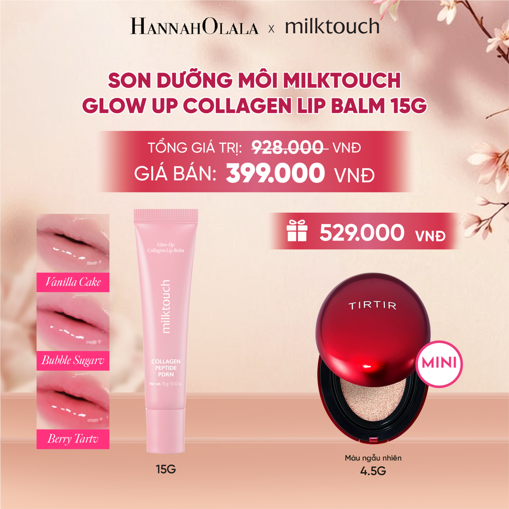 SON DƯỠNG MÔI MILKTOUCH GLOW UP COLLAGEN LIP BALM 15G - DEAL 5 - A1153 