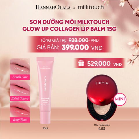  SON DƯỠNG MÔI MILKTOUCH GLOW UP COLLAGEN LIP BALM 15G - DEAL 5 - A1153 