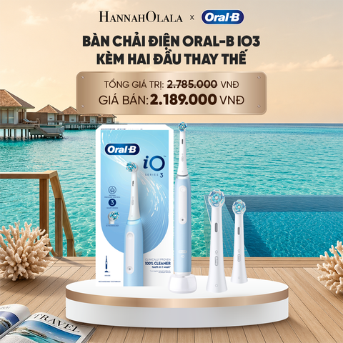  BÀN CHẢI ĐIỆN ORAL-B iO3 CHÍNH HÃNG KÈM ĐẦU THAY THẾ_ D1524 