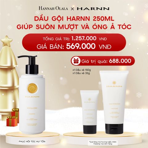  A1133_DEAL 6: DẦU GỘI HARNN 250ML GIÚP SUÔN MƯỢT VÀ ÓNG Ả TÓC 