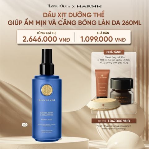  DEAL 6: DẦU XỊT DƯỠNG THỂ HARNN GIÚP ẨM MỊN VÀ CĂNG BÓNG LÀN DA 260ML 