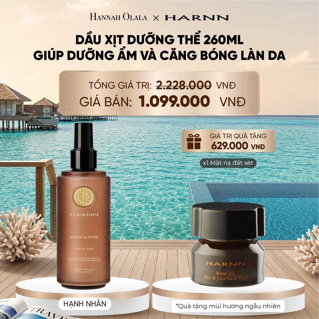  DẦU XỊT DƯỠNG THỂ 260ML GIÚP DƯỠNG ẨM VÀ CẮNG BÓNG LÀN DA 