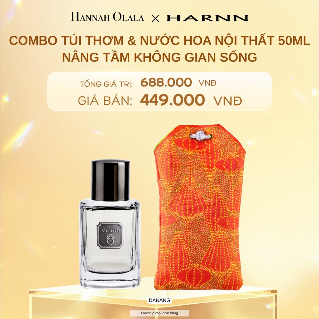  DEAL 6: COMBO NƯỚC HOA NỘI THẤT 50ML & TÚI THƠM NỘI THẤT - NÂNG TẦM KHÔNG GIAN SỐNG 