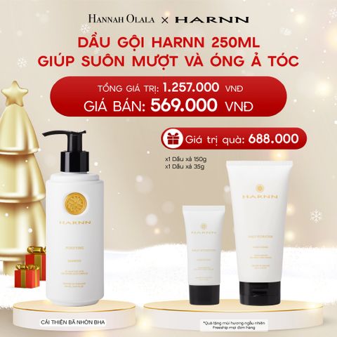  A1133_DEAL 6: DẦU GỘI HARNN 250ML GIÚP SUÔN MƯỢT VÀ ÓNG Ả TÓC 