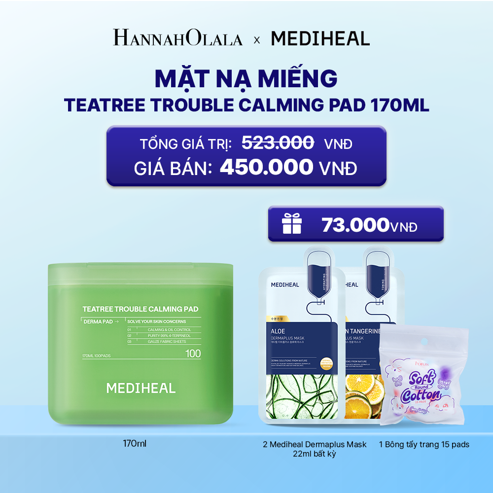  MEDIHEAL BỘ SẢN PHẨM TONER PAD 170ML_K177 