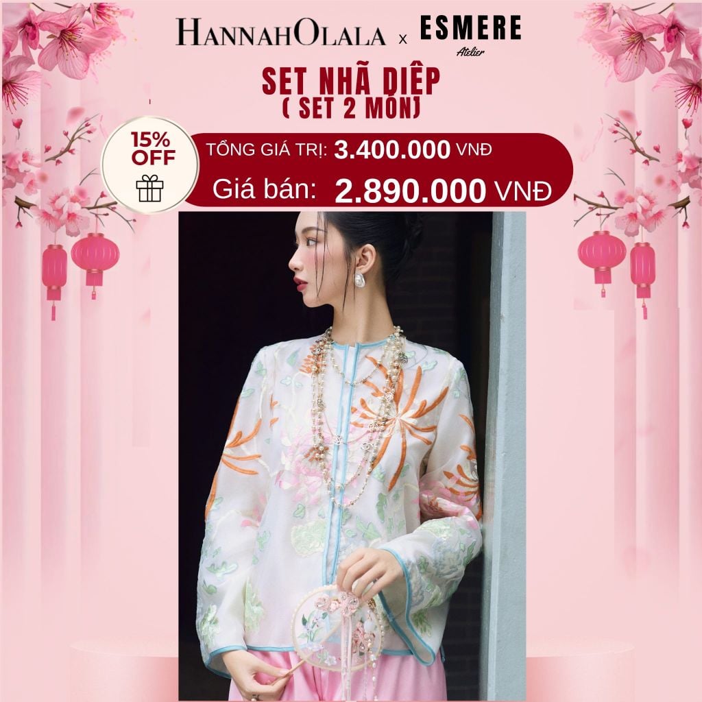  DEAL 11: SET ĐỒ MẶC TẾT 02 MÓN NHÃ DIỆP 