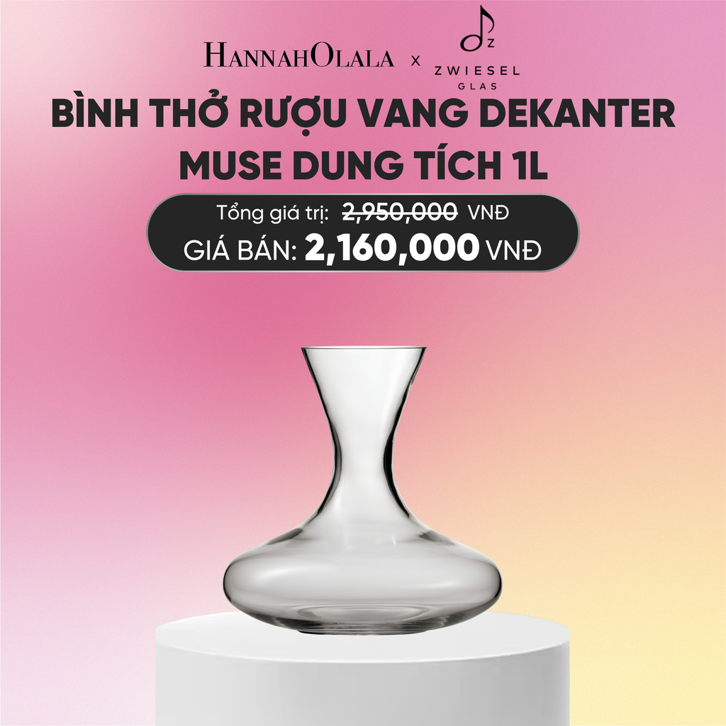  BÌNH THỞ RƯỢU VANG ZWIESEL DEKANTER MUSE 123674 DUNG TÍCH 1L 
