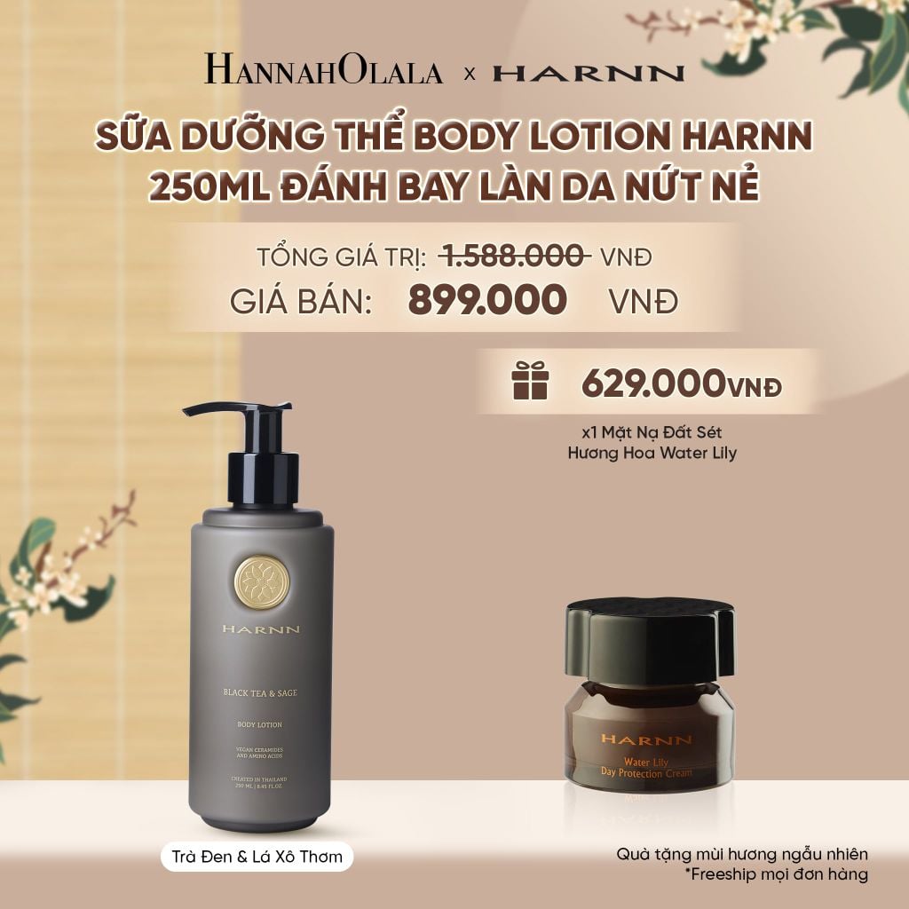  SỮA DƯỠNG THỂ BODY LOTION HARNN 250ML ĐÁNH BAY LÀN DA NỨT NẺ - A2364 
