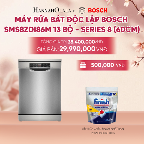  MÁY RỬA BÁT ĐỘC LẬP BOSCH SMS8ZDI86M 13 BỘ - A2248 