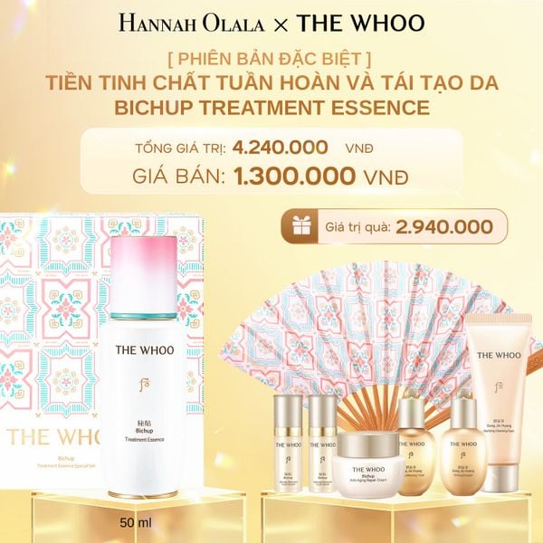  DEAL 6: [PHIÊN BẢN ĐẶC BIỆT] BỘ TIỀN TINH CHẤT TUẦN HOÀN VÀ TÁI TẠO DA THE WHOO BICHUP TREATMENT ESSENCE 50ML 