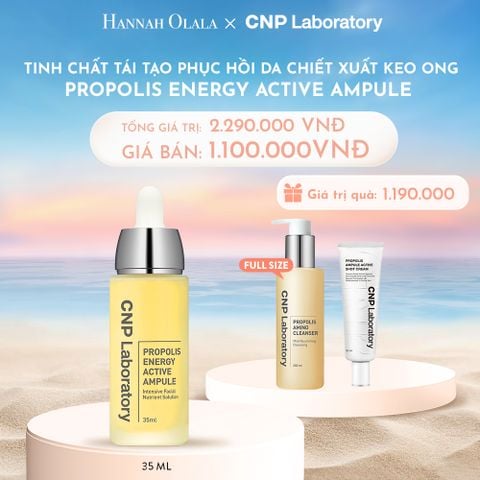  C30_DEAL 6: TINH CHẤT TÁI TẠO PHỤC HỒI DA CHIẾT XUẤT KEO ONG CNP PROPOLIS ENERGY ACTIVE AMPULE 35ML 