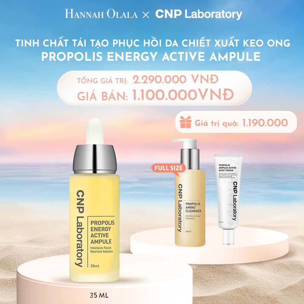  C30_DEAL 6: TINH CHẤT TÁI TẠO PHỤC HỒI DA CHIẾT XUẤT KEO ONG CNP PROPOLIS ENERGY ACTIVE AMPULE 35ML 