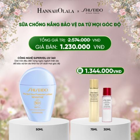  DEAL 6: SỮA CHỐNG NẮNG CHO DA NHẠY CẢM SHISEIDO GSC PERFECT SUN PROTECTOR LOTION SENSITIVE SPF50+ 50ML 