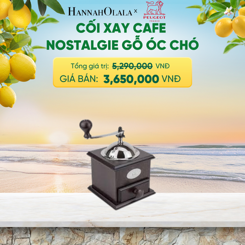  CỐI XAY CAFE NOSTALGIE GỖ ÓC CHÓ - A2569 