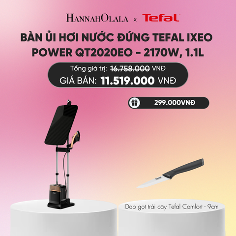  BÀN ỦI HƠI NƯỚC ĐỨNG TEFAL IXEO POWER QT2020EO - 2170W, 1.1L_A373 