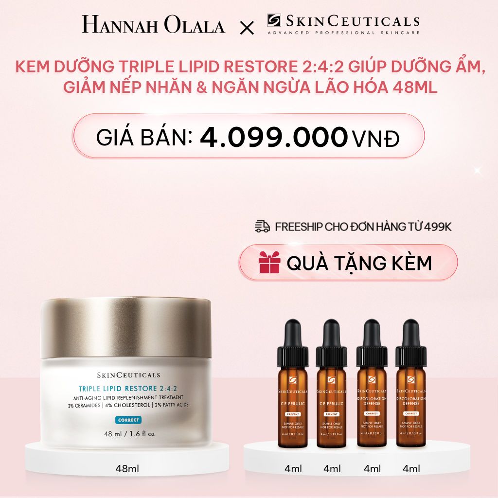  E1001_DEAL 6: KEM DƯỠNG TRIPLE LIPID RESTORE 2:4:2 GIÚP DƯỠNG ẨM, GIẢM NẾP NHĂN & NGĂN NGỪA LÃO HÓA 48ML 