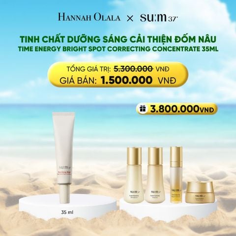  DEAL 31: TINH CHẤT DƯỠNG SÁNG CẢI THIỆN ĐỐM NÂU SU:M37 TIME ENERGY BRIGHT SPOT CORRECTING CONCENTRATE 35ML 