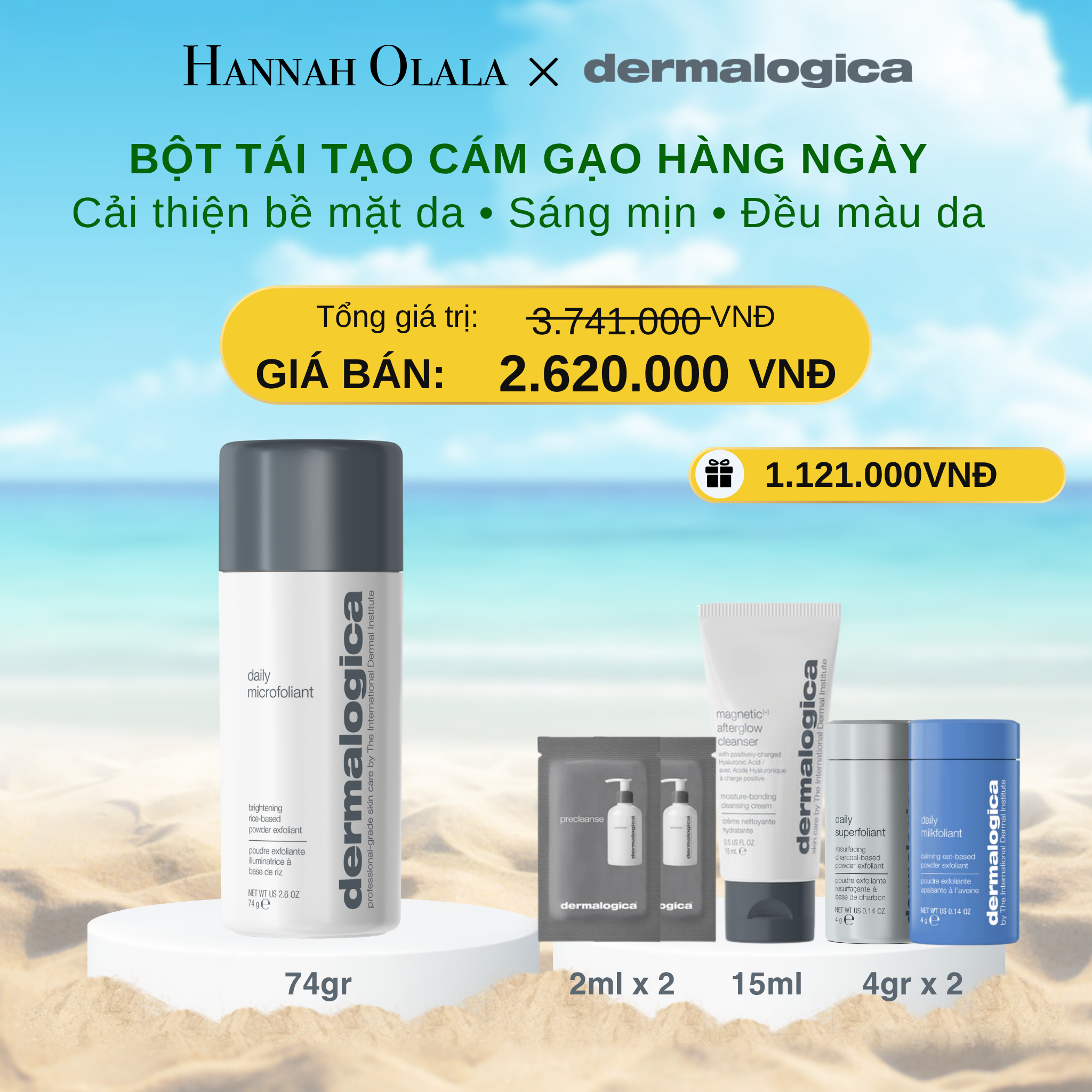 A1346_deal 6: tẩy da chết sáng mịn – rạng rỡ daily microfoliant 74gr