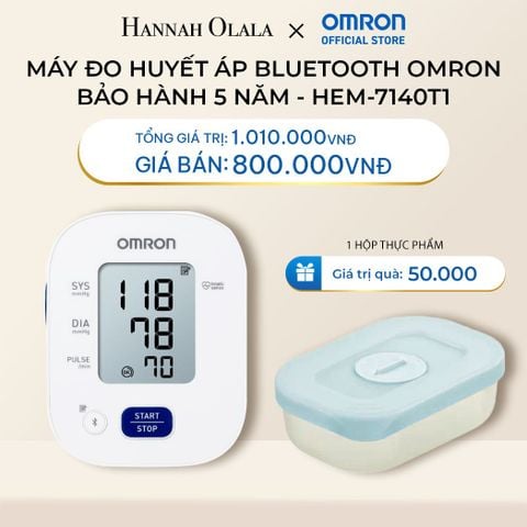  DEAL 11: MÁY ĐO HUYẾT ÁP BLUETOOTH OMRON - BẢO HÀNH 5 NĂM - HEM-7140T1 