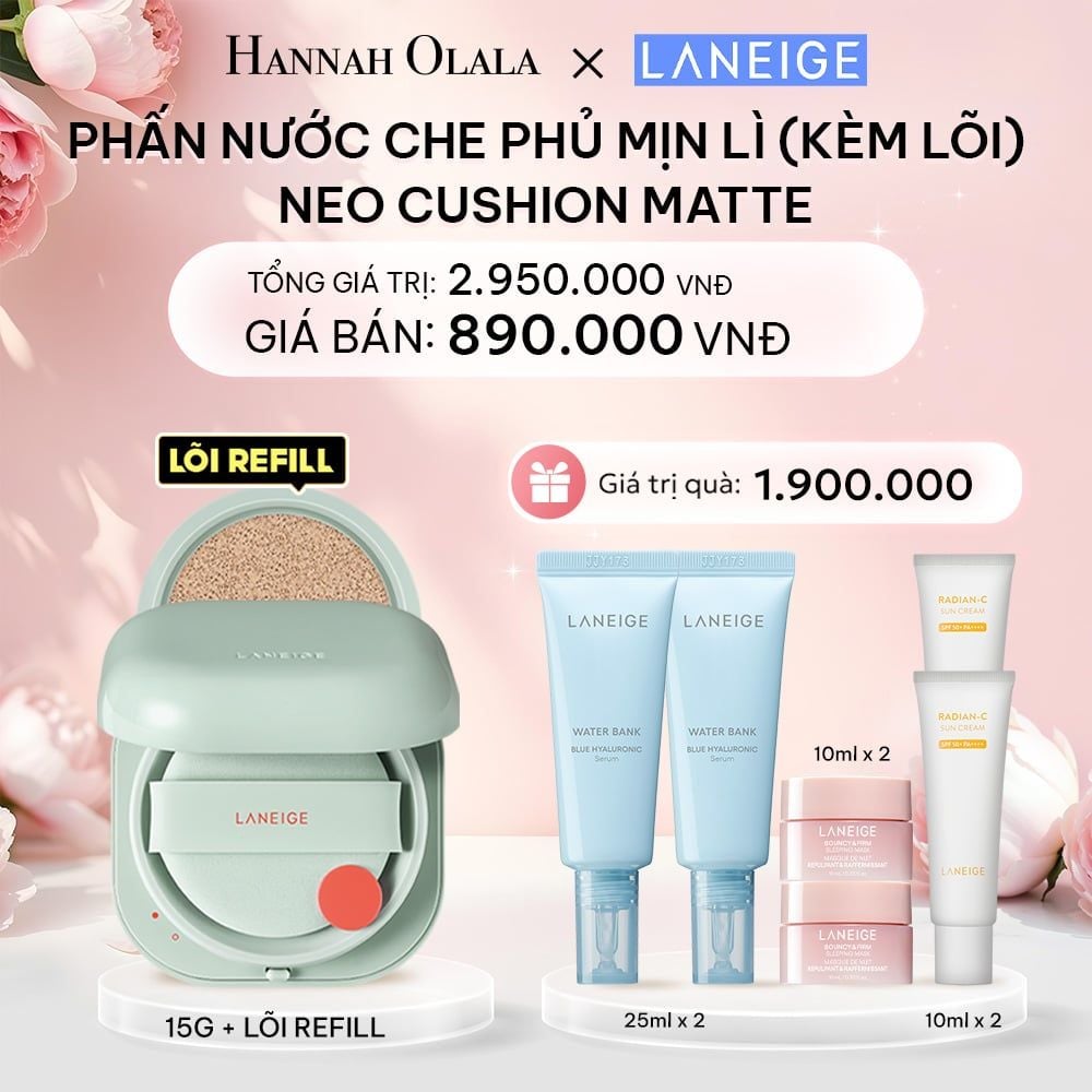  E767: DEAL 9A: PHẤN NƯỚC CHE PHỦ MUA 1 PHẤN NƯỚC CHE PHỦ MỊN LÌ, MỎNG NHẸ 50H NEO CUSHION MATTE (KÈM LÕI) CHỌN MÀU - [GIAO HÀNG TỪ 03/10] 