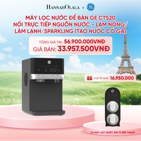  MÁY LỌC NƯỚC ĐỂ BÀN GE CTS20 NỐI TRỰC TIẾP NGUỒN NƯỚC - LÀM NÓNG/LÀM LẠNH/SPARKLING (TẠO NƯỚC CÓ GA) - DEAL 6 - B28 