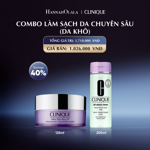  COMBO LÀM SẠCH DA CHUYÊN SÂU (DA KHÔ) 