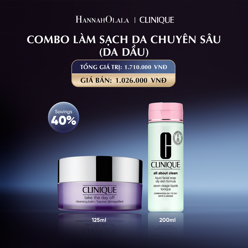  COMBO LÀM SẠCH DA CHUYÊN SÂU (DA DẦU) 