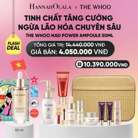  PHIÊN BẢN 30.04 - BỘ TINH CHẤT TĂNG CƯỜNG NGỪA LÃO HÓA CHUYÊN SÂU THE WHOO BICHUP ULTIMATE RECOVERY NAD POWER AMPOULE 50ML SPECIAL SET - FLASH DEAL_A188 