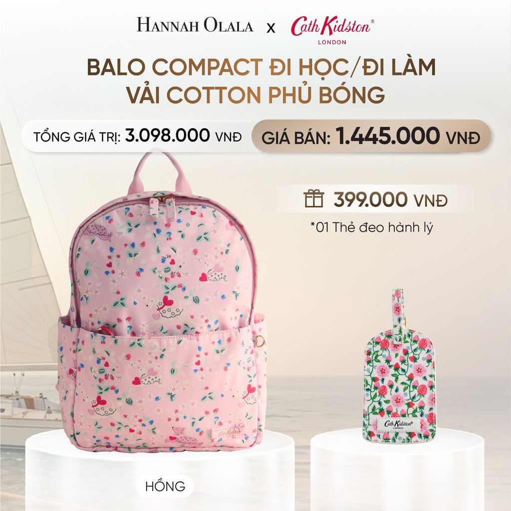  BALO COMPACT ĐI HỌC/ĐI LÀM CATH KIDSTON VẢI COTTON PHỦ BÓNG _ DEAL 7 