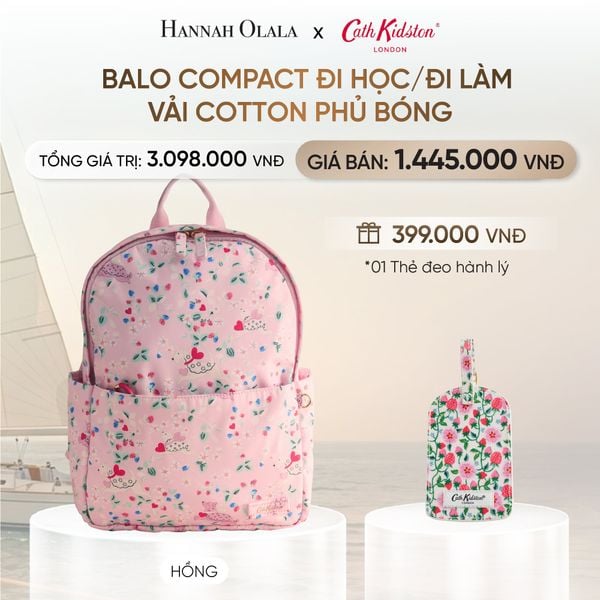  BALO COMPACT ĐI HỌC/ĐI LÀM CATH KIDSTON VẢI COTTON PHỦ BÓNG _ DEAL 7 