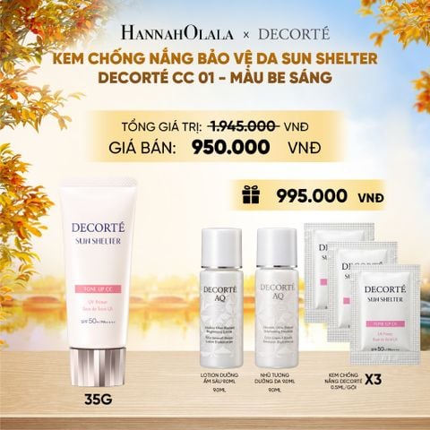  KEM CHỐNG NẮNG HIỆU CHỈNH TONE DA DECORTÉ SUN SHELTER - E1121 