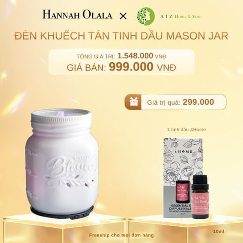  DEAL 7: MUA ĐÈN KHUẾCH TÁN TINH DẦU MASON JAR (DIFFUSER) 