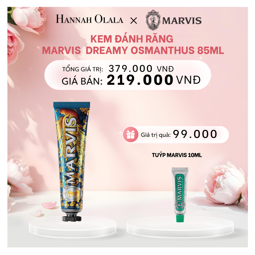  E663: DEAL 3: KEM ĐÁNH RĂNG MARVIS TUÝP FULLSIZE 75/85ML TRẮNG RĂNG THƠM MIỆNG 