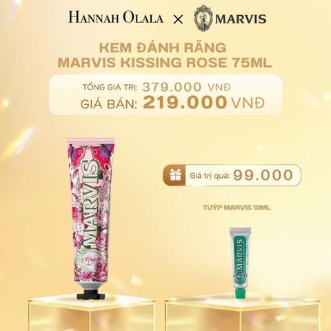  C225_DEAL 3: KEM ĐÁNH RĂNG MARVIS TUÝP FULLSIZE 75/85ML TRẮNG RĂNG THƠM MIỆNG 