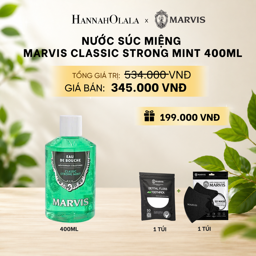  NƯỚC SÚC MIỆNG MARVIS MOUTHWASH 400ML 