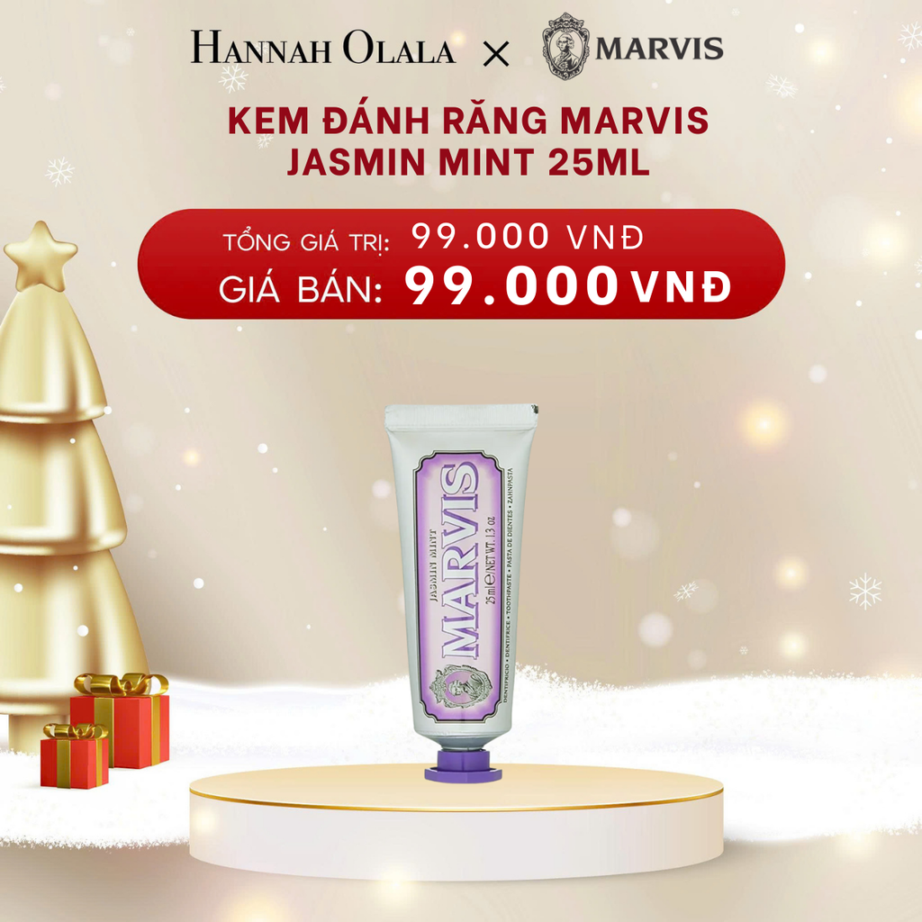  DEAL 1: [1 TUÝP] KEM ĐÁNH RĂNG MARVIS 25ML - SIZE DU LỊCH TIỆN LỢI 