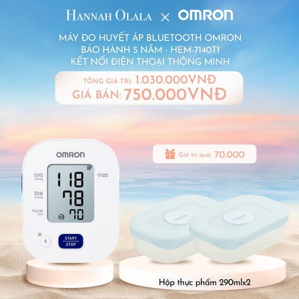  DEAL 11: MÁY ĐO HUYẾT ÁP BLUETOOTH OMRON HEM-7140T1 
