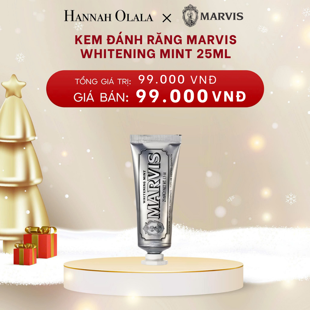  DEAL 1: [1 TUÝP] KEM ĐÁNH RĂNG MARVIS 25ML - SIZE DU LỊCH TIỆN LỢI 