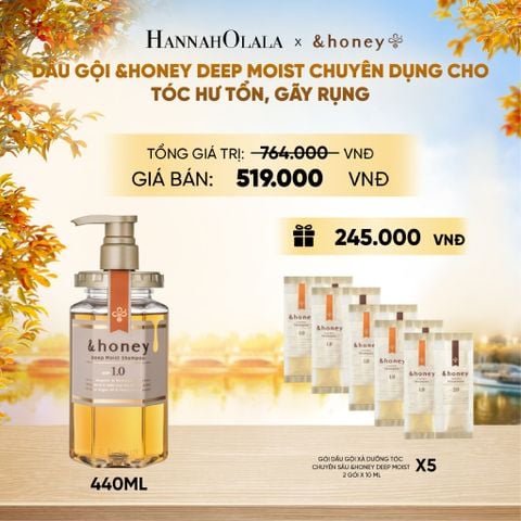  DẦU GỘI &HONEY DEEP MOIST CHUYÊN DỤNG CHO TÓC HƯ TỔN, GÃY RỤNG - E1789 