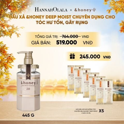  DẦU XẢ &HONEY DEEP MOIST CHUYÊN DỤNG CHO TÓC HƯ TỔN, GÃY RỤNG - E1790 