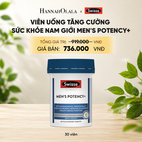  VIÊN UỐNG TĂNG CƯỜNG SỨC KHỎE NAM GIỚI SWISSE ULTIBOOST MEN'S POTENCY+ (30 VIÊN) _ DEAL 12 