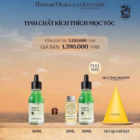  [MUA 1 TẶNG 1] TINH CHẤT KÍCH THÍCH MỌC TÓC L'OCCITANE 50ML 