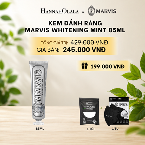  KEM ĐÁNH RĂNG MARVIS TUÝP FULLSIZE 75/85ML TRẮNG RĂNG THƠM MIỆNG 