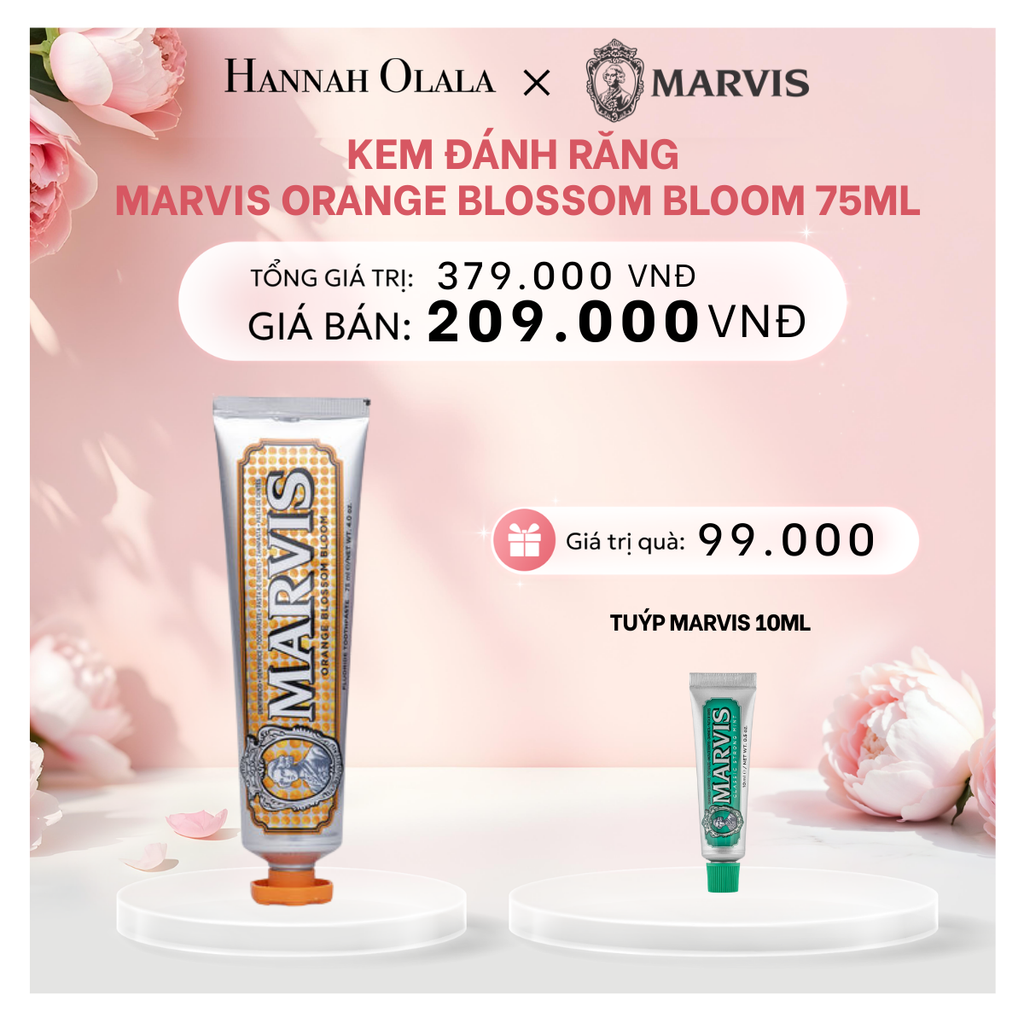  E663: DEAL 3: KEM ĐÁNH RĂNG MARVIS TUÝP FULLSIZE 75/85ML TRẮNG RĂNG THƠM MIỆNG 