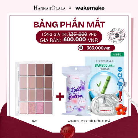  WAKEMAKE BẢNG PHẤN MẮT SOFT BLURRING EYE PALETTE 14G_M59 