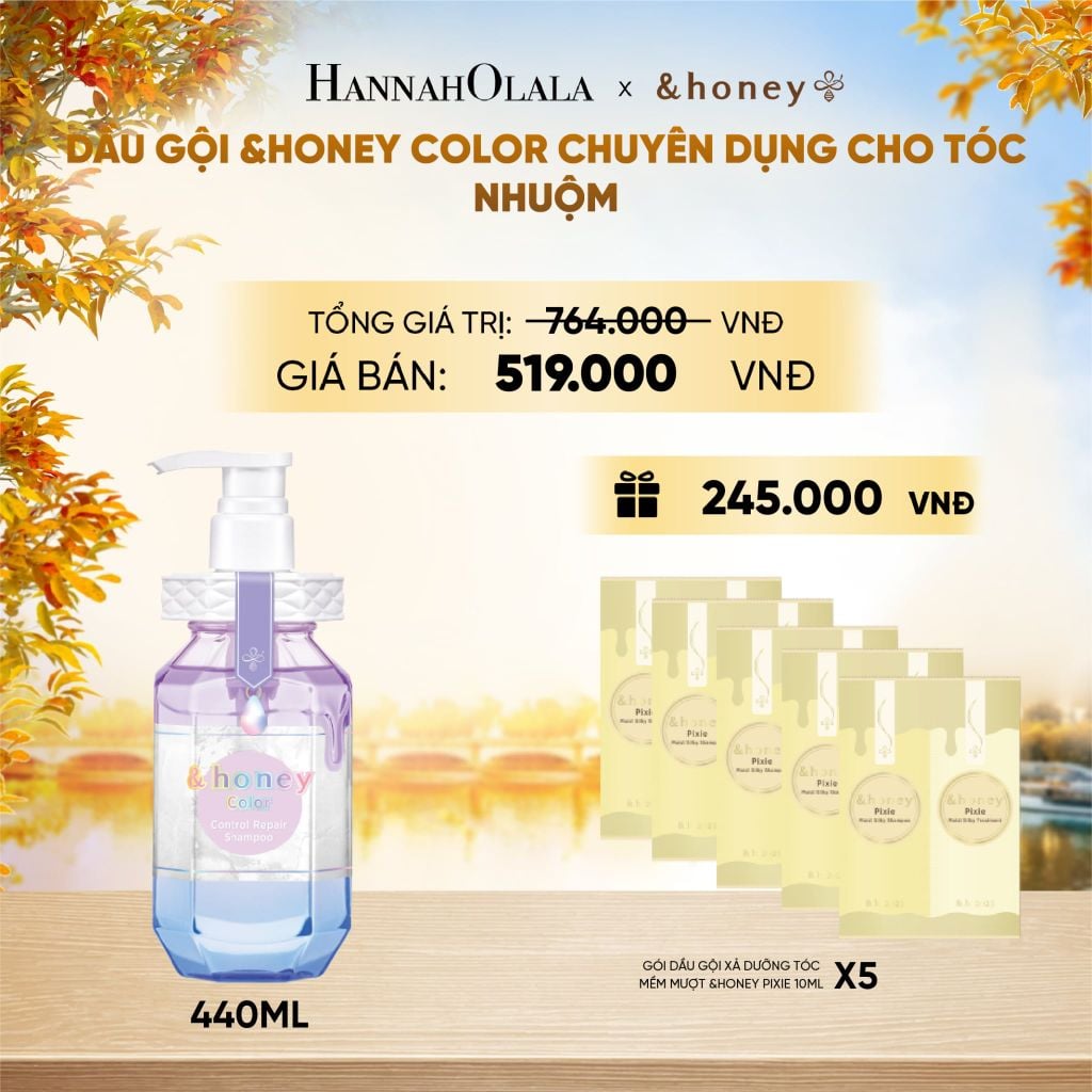  DẦU GỘI &HONEY COLOR
CHUYÊN DỤNG CHO TÓC NHUỘM - E1793 