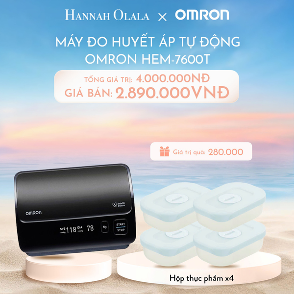  DEAL 6BK: MÁY ĐO HUYẾT ÁP TỰ ĐỘNG OMRON HEM-7600T 