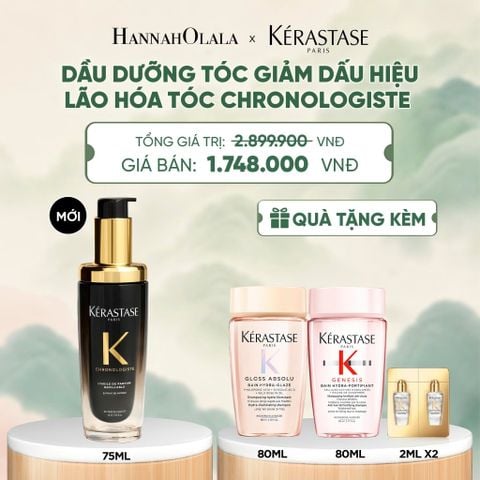  [LẦN ĐẦU RA MẮT] DẦU DƯỠNG TÓC KÉRASTASE CHRONOLOGISTE GIẢM DẤU HIỆU LÃO HÓA TÓC 75ML - L'HUILE DE PARFUM - A397 
