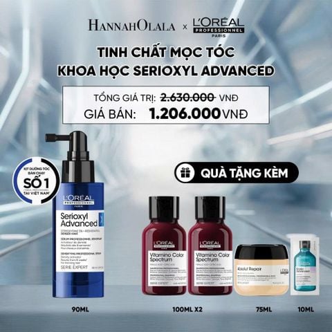  TINH CHẤT HỖ TRỢ XỊT MỌC TÓC L'OREAL PROFESSIONNEL SERIOXYL ADVANCED 90ML - D12 