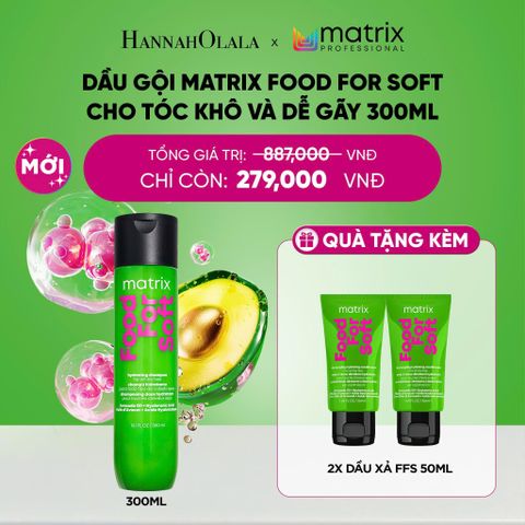  [DEAL SỐC] DẦU GỘI MATRIX FOOD FOR SOFT CHO TÓC KHÔ VÀ DỄ GÃY 300ML - A5440 